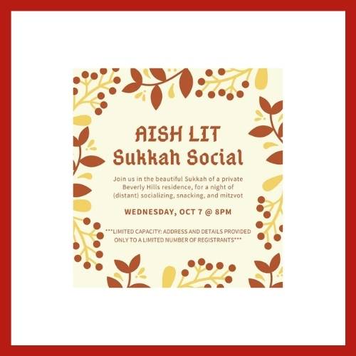 AishLIT Sukkah Social 2020 - AishLIT Website